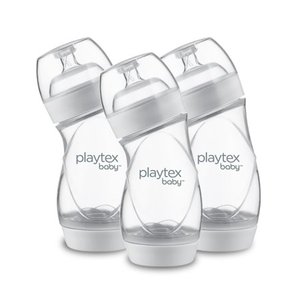 lot 4060 image: Playtex Baby VentAire Complete Tummy Comfort Baby Bottles, 6 oz, 3 pk