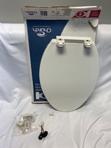 lot 4072 image: Church White Elongated Slow-Close Toilet Seat