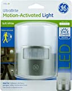 lot 4079 image: GE 29844 Ultra Brite Motion-Activated LED Light, Silver