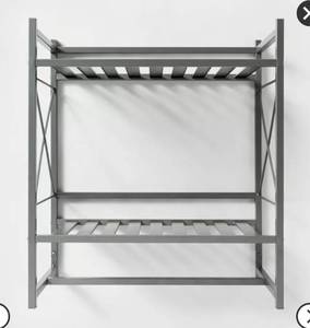 lot 62012 image: Square Tube Decorative Wall Shelf - Threshold