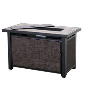 lot 62041 image: Hartnell Rectangular LP Fire Pit Table