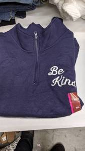 lot 62155 image: Be Kind XXL kids 14 zip hoodie