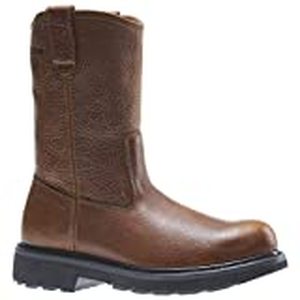 lot 111 image: W08377 Wolverine Mens Herrin Safety Boots - Brown - 10.0 - M