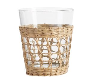 lot 62039 image: natural woven glasses