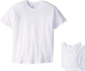 lot 62096 image: 5 Hanes large white t-shirts