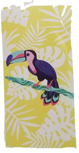 lot 62077 image: Tucan Yellow Beach Towel - 28 X 58 Inches - 100% Cotton