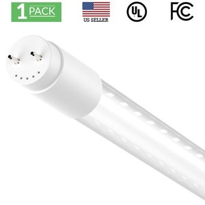 lot 59624 image: Sunco Lighting 1 Pack T8 Clear 1-sided LED Tube Light 18W 6000K, Daylight Deluxe