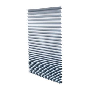 lot 59706 image: Quick Fix Room Darkening Pleated Paper Shade Gray, 36 x 72, 6 Pack