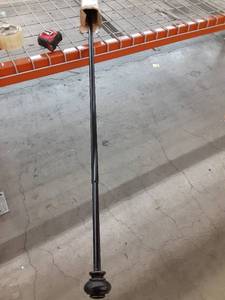 lot 59717 image: Window Curtain Rod, Adjusts Rod Length from 48 to 84-Inch,34 - Inch Diameter, Black (Antique Bronze Finishing)