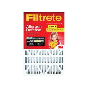 lot 59729 image: Filtrete Micro Allergen Defense Filter, 20-Inches x 25-Inches x 4-Inches, 2-Pack
