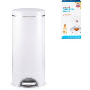 lot 59735 image: Munchkin STEP Diaper Pail, Powered by Arm & Hammer