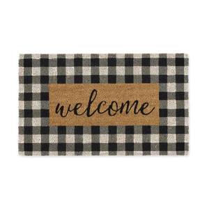 lot 59742 image: DII Checkers Welcome Doormat, 18x30x0.5