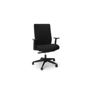 lot 65269 image: Basyx Biometryx Commercial Grade Fabric Upholstered Task Chair Black - HON