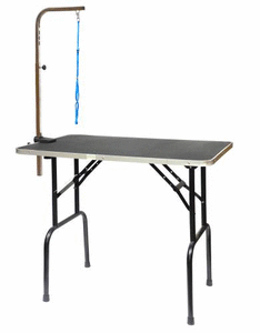lot 65282 image: Go Pet Club Pet Dog Grooming Table with Arm, 30-Inch