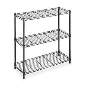 lot 65347 image: Whitmor Supreme 3 Tier Shelving Black