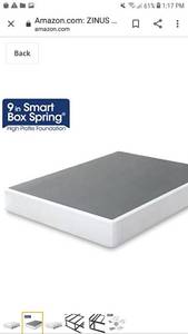 lot 65367 image: ZINUS 9 Inch Smart Metal Box Spring  Mattress Foundation  Strong Metal Frame  Easy Assembly, K