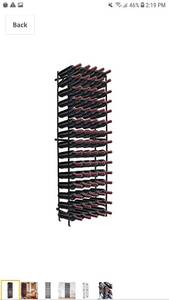 lot 65388 image: Sorbus Wine Rack Free Standing Floor Stand - Racks Hold 75 Bottles