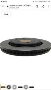 lot 65398 image: ACDelco Gold 18A2461 Black Hat Front Disc Brake Rotor