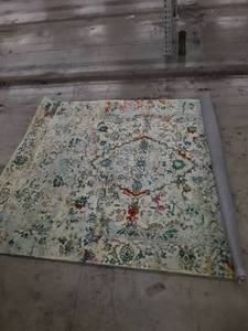 lot 65402 image: Decomall Vienna Persian Area Rug Vintage Distressed Oriental Medallion Carpet for Living Room, Bedroom, 5x7ft, Multicolor