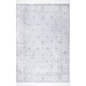 lot 65415 image: nuLOOM Elyse Vintage Floral Area Rug, 4 x 6, Silver