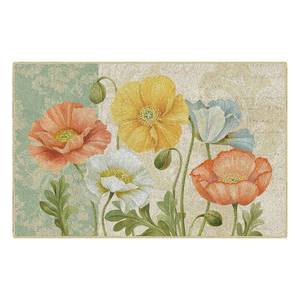 lot 65418 image: Brumlow Mills Pastel Poppies Printed Rug, Multi, 1.5x3 Ft