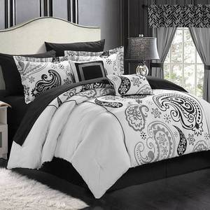 lot 65435 image: Chic Home Olivia 20 Piece Paisley Print Reversible Comforter Set