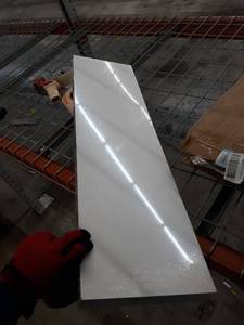 lot 65437 image: White floating shelf
