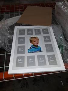 lot 65441 image: White school photo collection picture frame