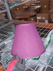 lot 65472 image: small purple lampshade