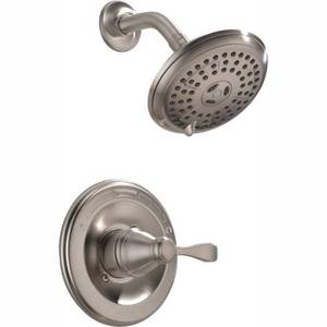 lot 5615 image: Delta Porter Single-Handle 3-Spray Shower Faucet in Brushed Nickel (Valve Included)