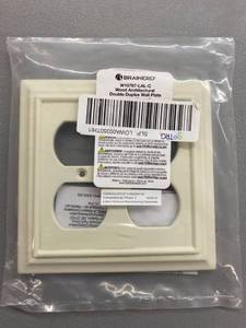 lot 5632 image: Brainerd Wood Architectural Double Duplex Wall Plate