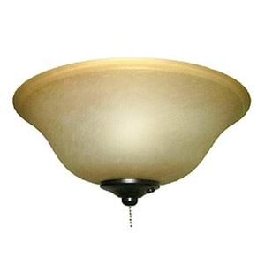 lot 5648 image: harbor breeze 2-light blackbronze incandescent ceiling fan light kit with alabaster glass or shade