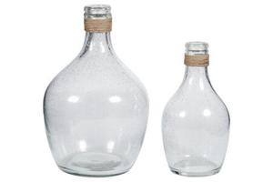 lot 5682 image: Set of Two Marcin Clear Vases