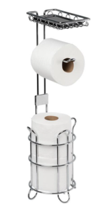 lot 5635 image: Giagni Chrome Freestanding Single Post Toilet Paper Holder