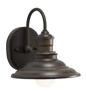 lot 5638 image: Allen  Roth Hainsbrook Vanity Light Aged Bronze Finish
