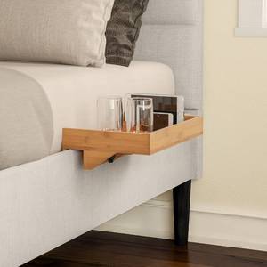 lot 5683 image: Bamboo Shelf w Clamp-on Floating Tray