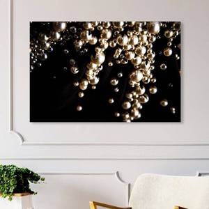lot 5689 image: Framed Canvas Raining Beads