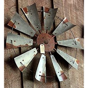 lot 5690 image: Farmhouse Rustic Vintage Windmill Head
