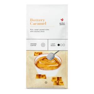 lot 55831 image: Set of 10 bags - Buttery Caramel Light Roast Ground Coffee - 12oz - Archer Farms