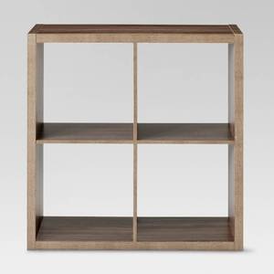 lot 55850 image: 13 4 Cube Organizer Shelf Weathered Gray - Threshold