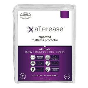 lot 55874 image: Ultimate Mattress Protector White (Twin) - AllerEase