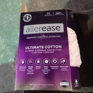 lot 55887 image: Allerease Ultimate Protection And Comfort Waterproof Bed Bug Antimicrobial Full.