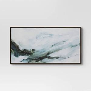 lot 55892 image: 47 x 24 Abstract Mountain Framed Canvas - Project 62 - small scuff on frame