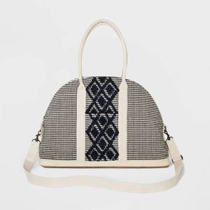 lot 55894 image: Handloom Canvas Weekender Bag - Universal Thread Navy, Blue