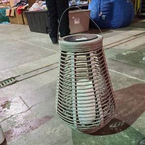 lot 55911 image: Outdoor Solar Lantern - needs batteries