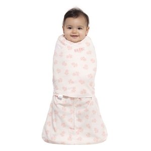 lot 55918 image: HALO Sleepsack 100% Cotton Swaddle Watercolor Rose Toss Blush S, Pink