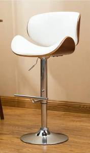 lot 55938 image: Strick & Bolton Lega Modern Adjustable Swivel Barstool- Retail$96.49