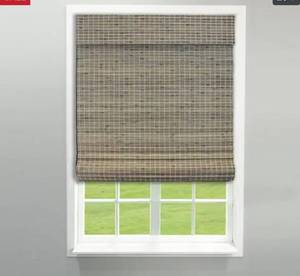 lot 55944 image: Radiance Cordless Driftwood Roman Shade - 45.5x64