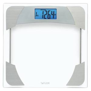 lot 68167 image: Digital Bathroom Scale with Weight Tracker Clear - Taylor