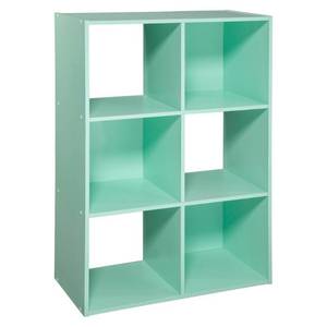lot 68169 image: 11 6 Cube Organizer Shelf Mint - Room Essentials